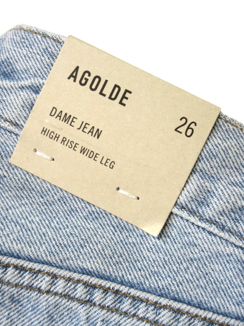 NWT AGOLDE Dame in Conflict High Rise Wide Leg No Cuff Rigid Jeans 26 - Picture 8 of 13